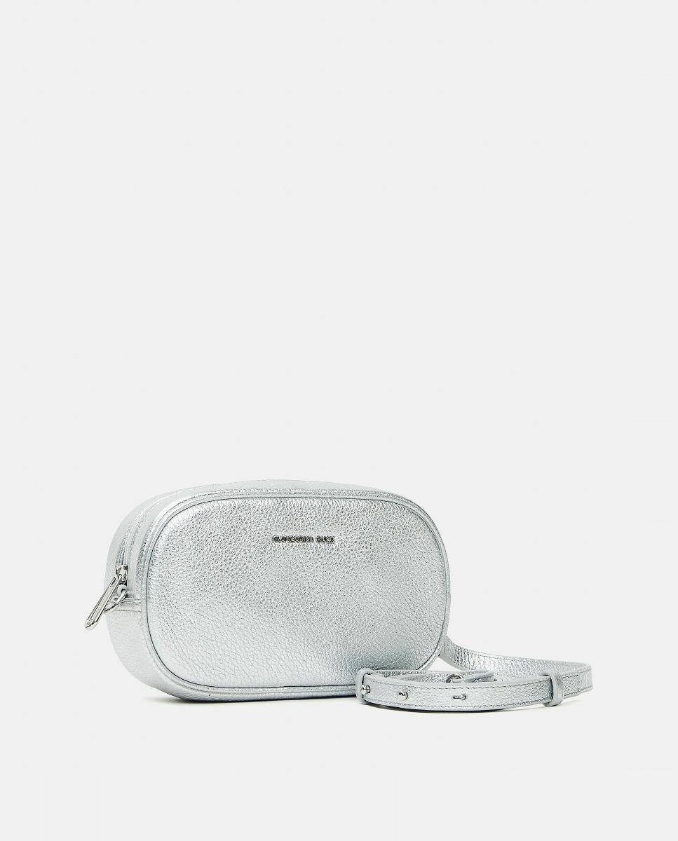 Mala a Tiracolo Oval Prata-2