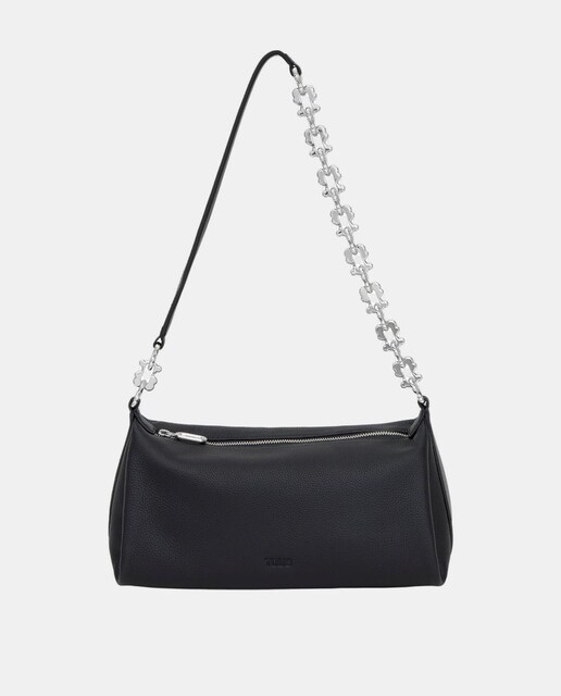 Imagen 0 de Bolso bandolera con cierre de cremallera y asa larga ajustable