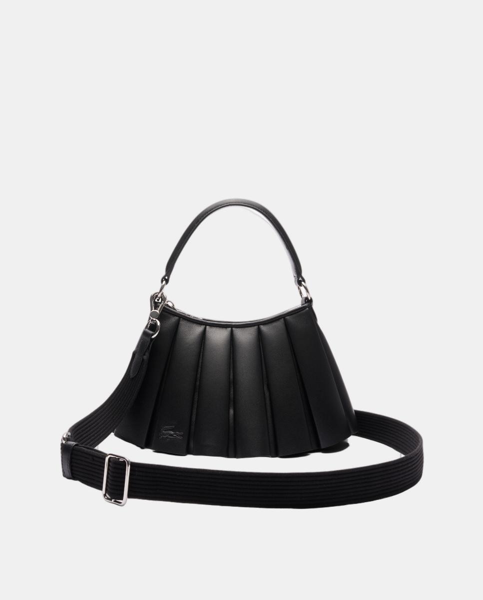 Bolso de piel pequeño Lenglen Runway - Lacoste - Negro Negro-1