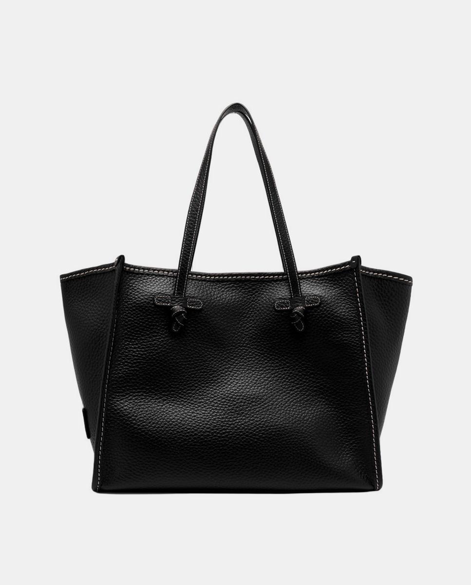 Mala Marcella em Pele com Granulado Grande Preto-1