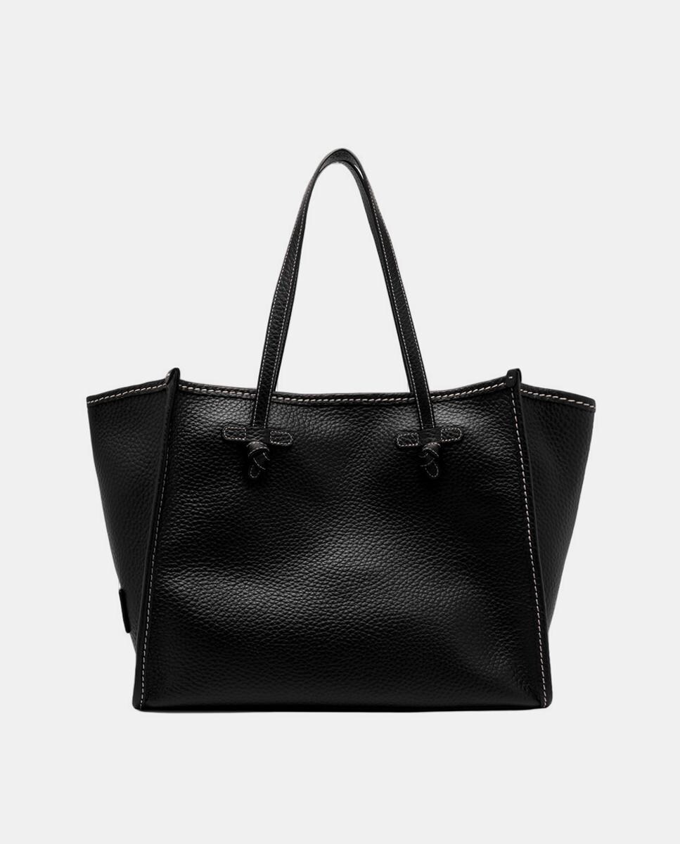 Mala Marcella em Pele com Granulado Grande Preto-1