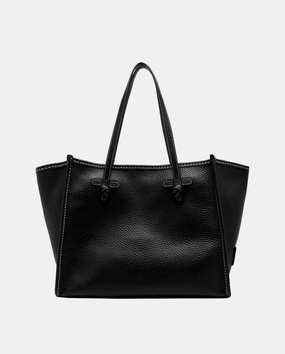 Mala Marcella em Pele com Granulado Grande Preto-4