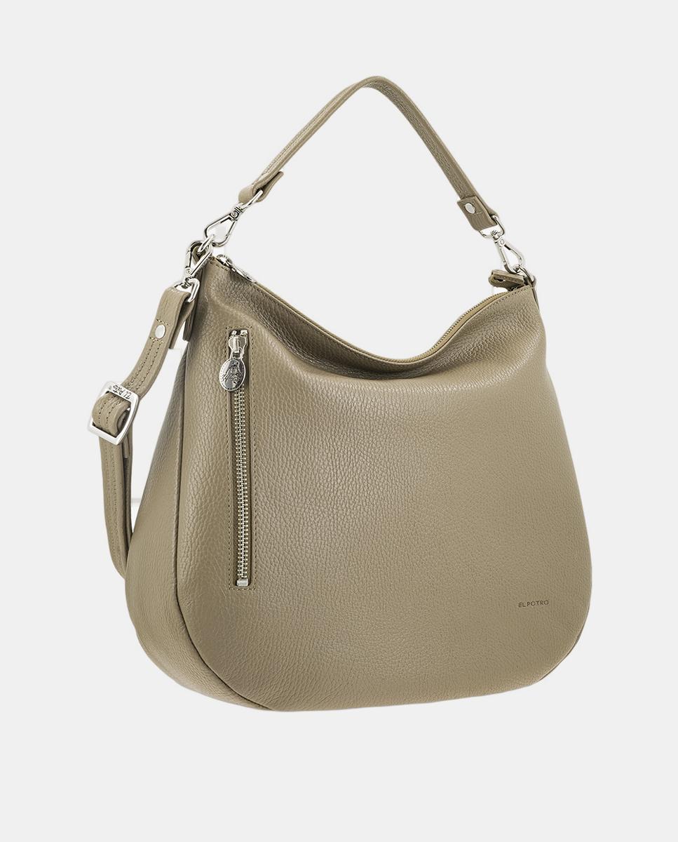 Mala Gôndola com Alça de Tiracolo Ajustável Taupe-2