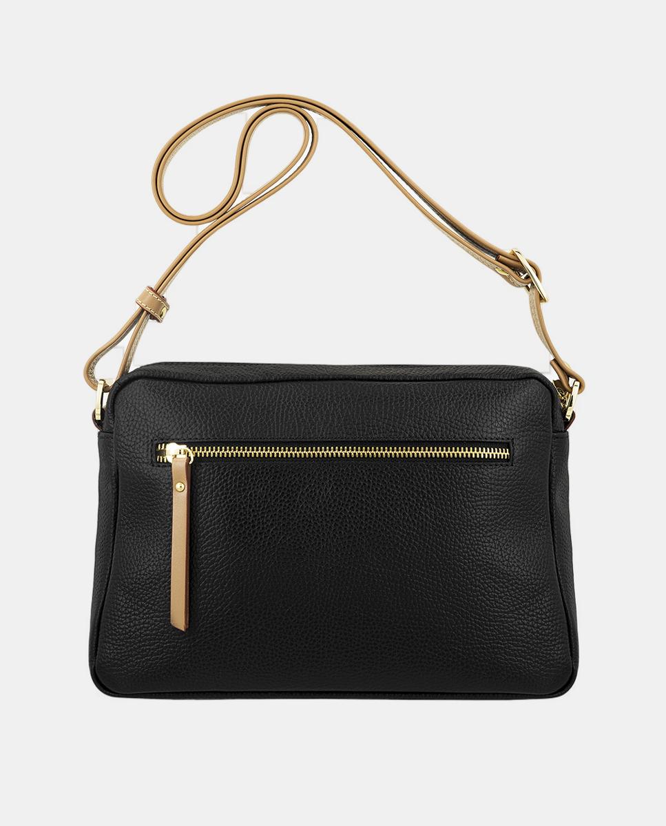 Bolso macuto con tres bolsillos y con bandolera regulable. - El Potro - Negro Negro-3