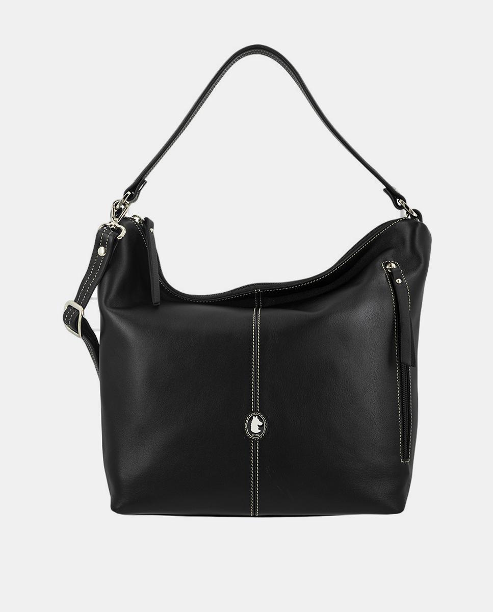 Bolso góndola con bandolera regulable - El Potro - Negro Negro-1