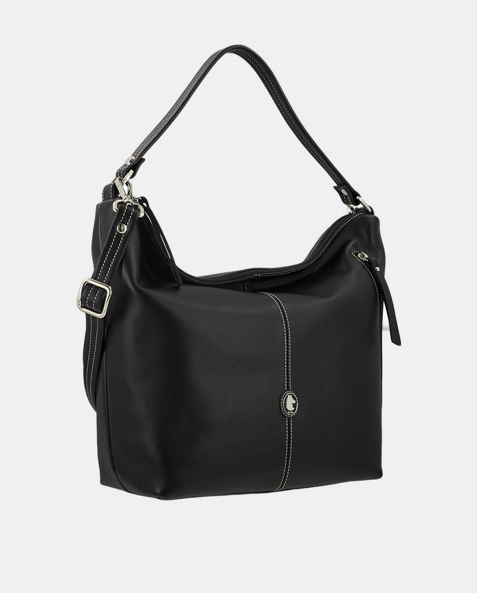 Bolso góndola con bandolera regulable - El Potro - Negro Negro-2