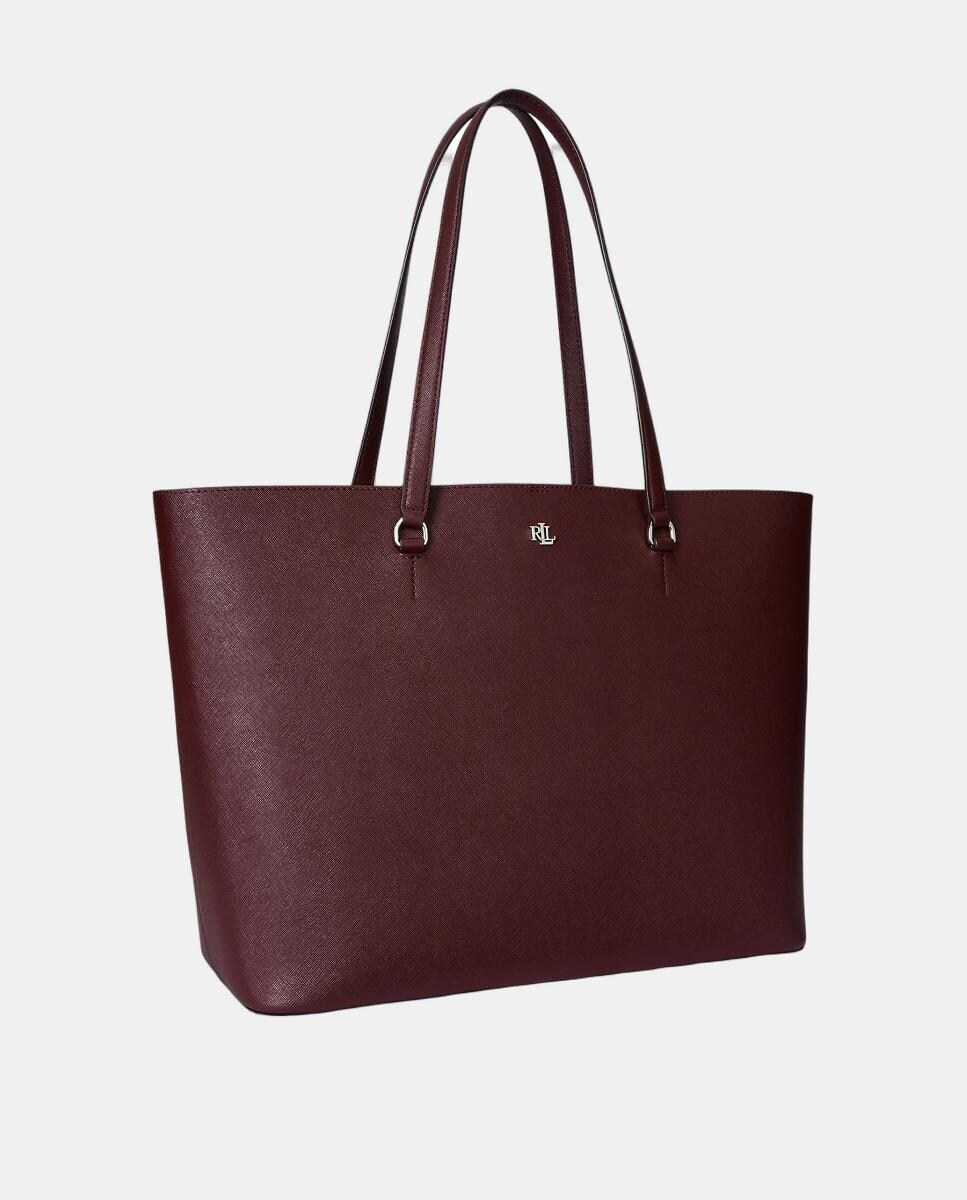 Bolso tote Karly grande cruzado de piel · Lauren Ralph Lauren · El