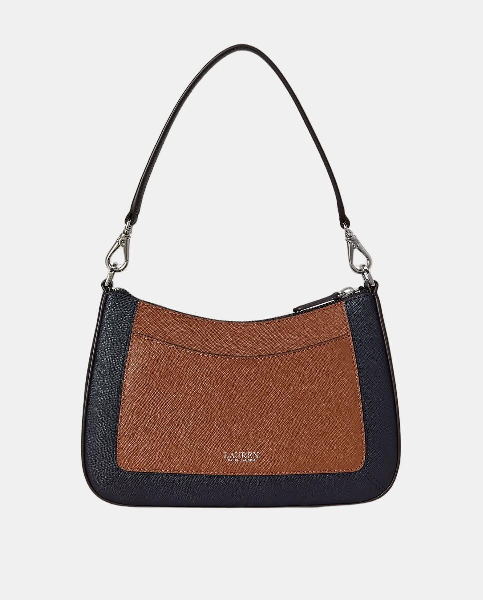 Bolso Danni mediano de piel con rayas · Lauren Ralph Lauren · El