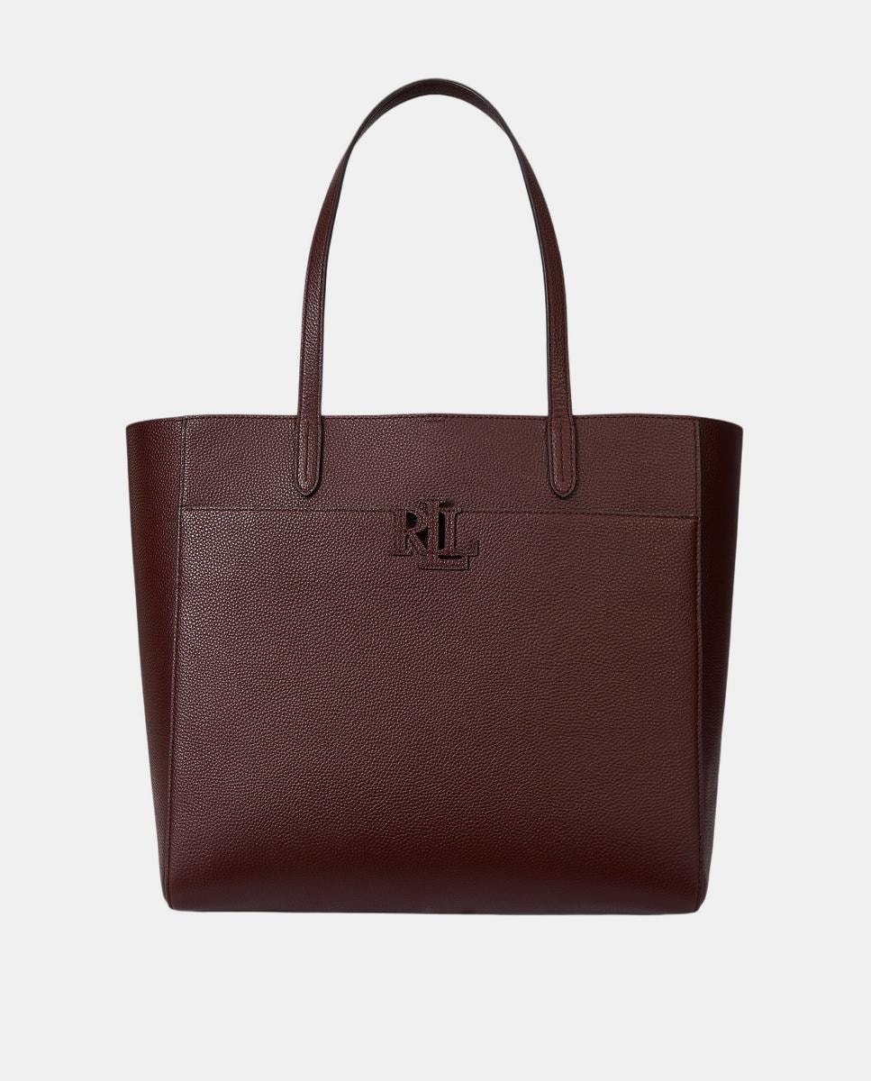 Mala Tipo Tote Cameryn Grande em Pele Granulada Grená-1