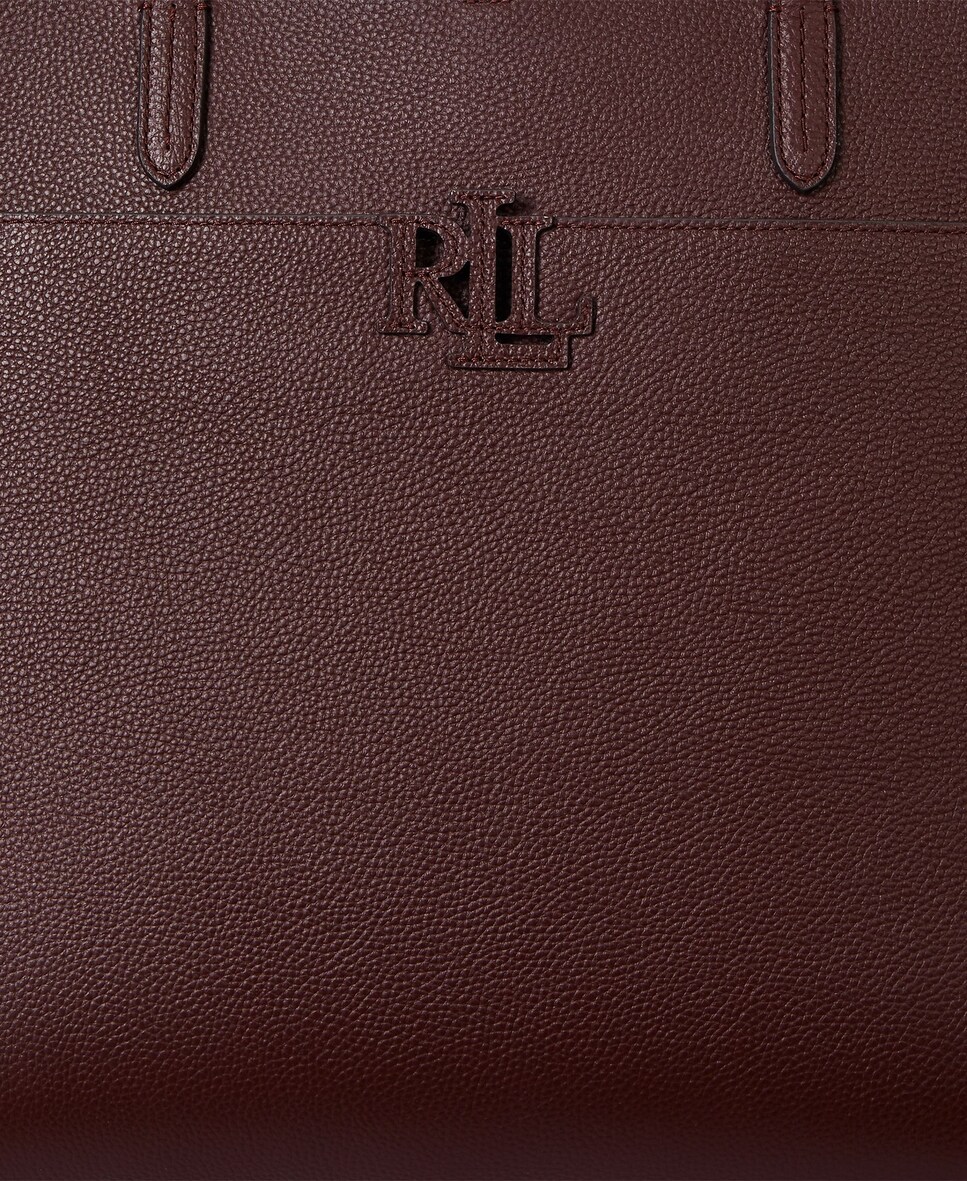 Mala Tipo Tote Cameryn Grande em Pele Granulada Grená-5