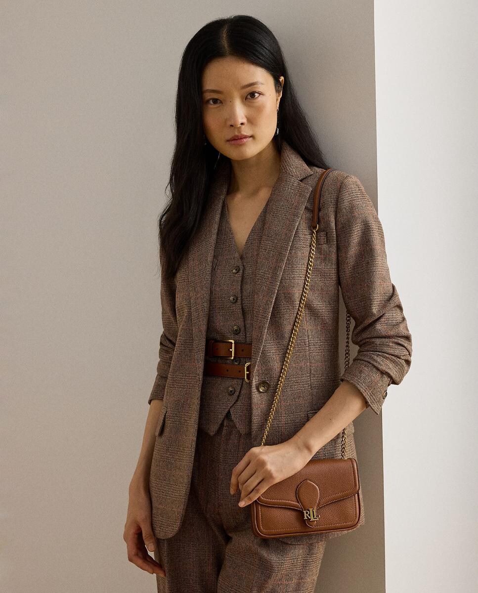 Bandolera Bradley pequeña de piel · Lauren Ralph Lauren · El Corte