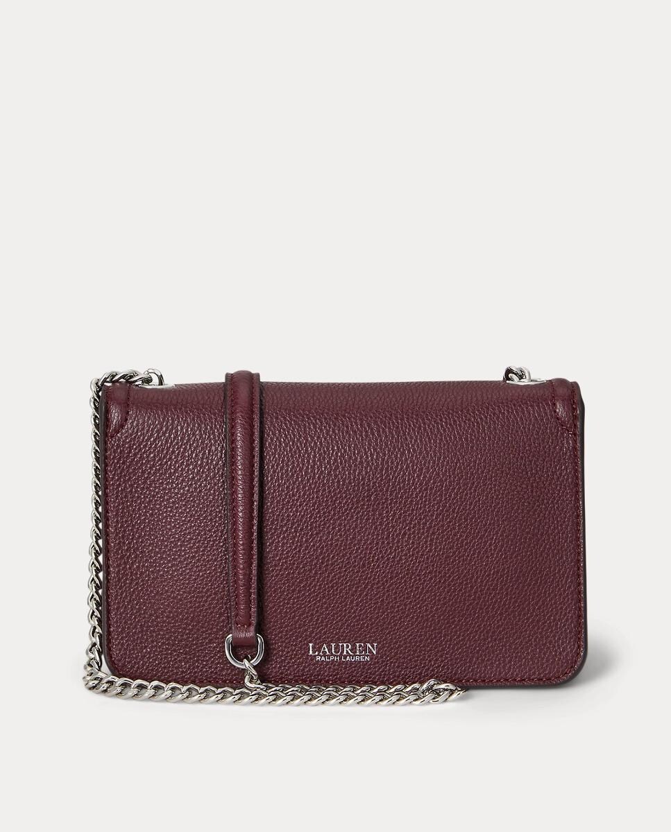 Mala a Tiracolo Bradley Pequena em Pele Grená-4