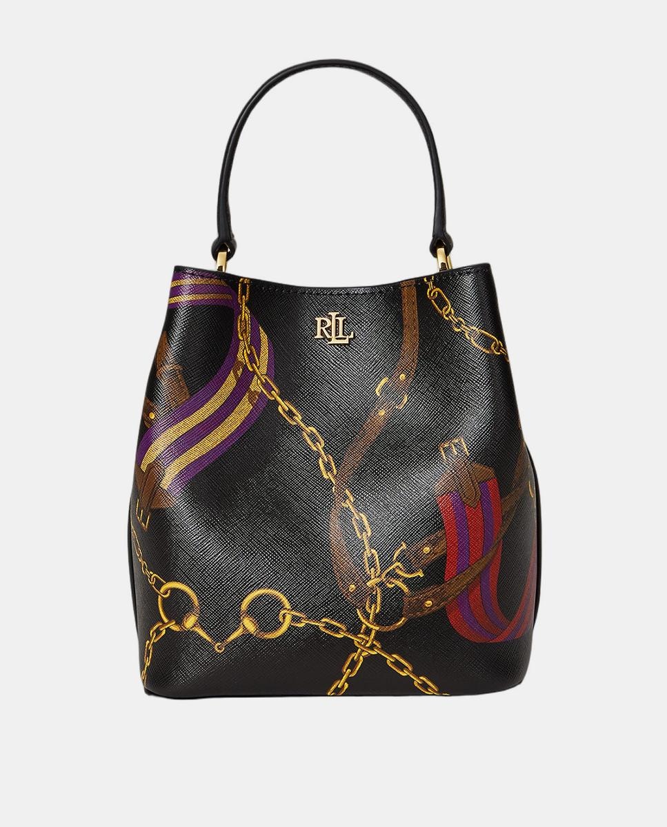 Mala a Tiracolo Pequena em Pele Multicolor-1