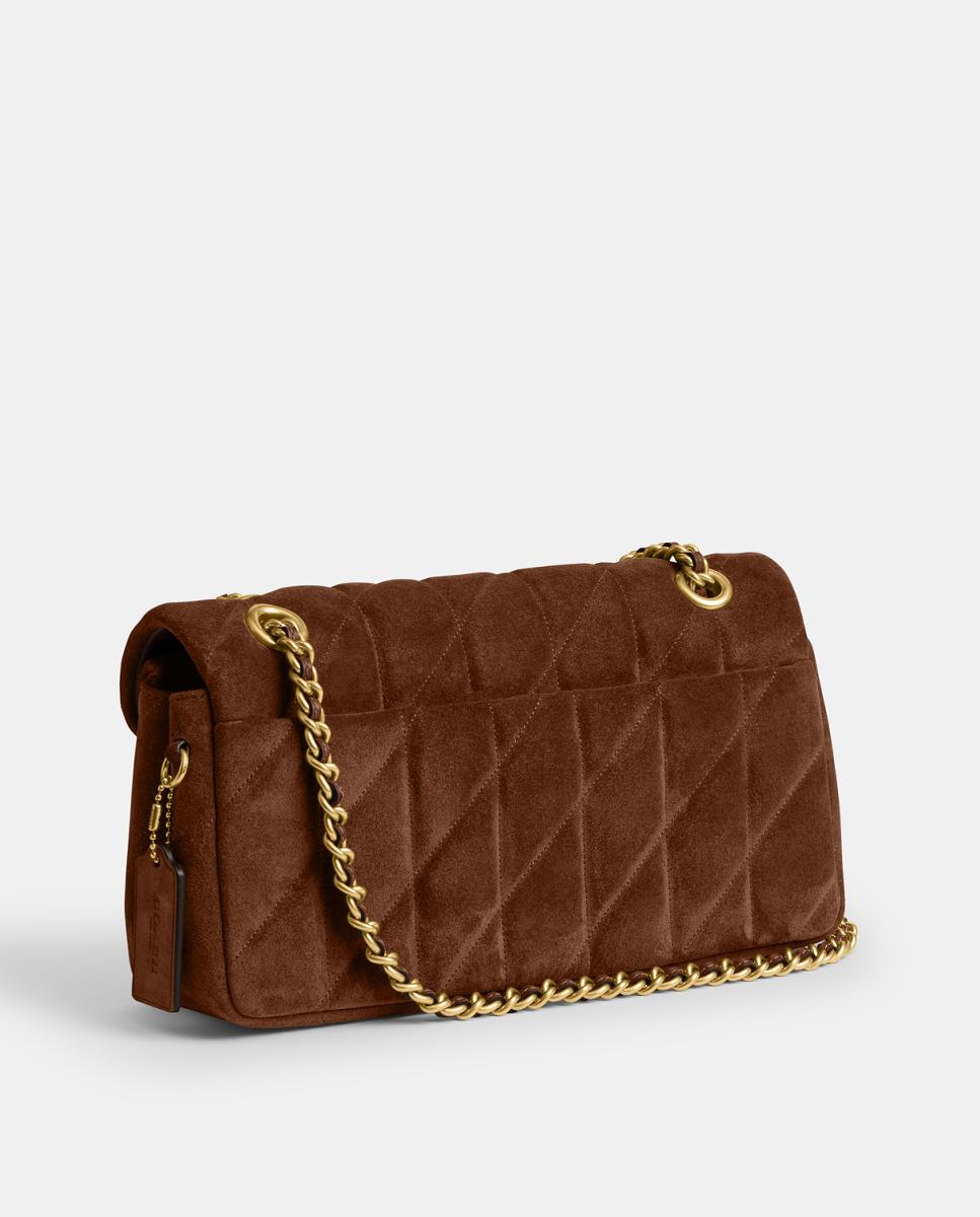 Mala de Ombro Quilted Tabby 26 Castanho-4