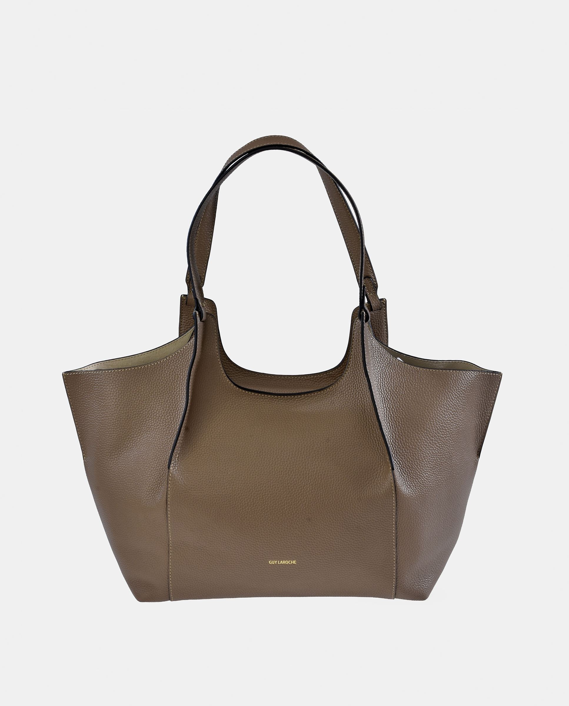 Imagem 0 de Mala Tipo Tote Grande em Pele com Pouch Interior