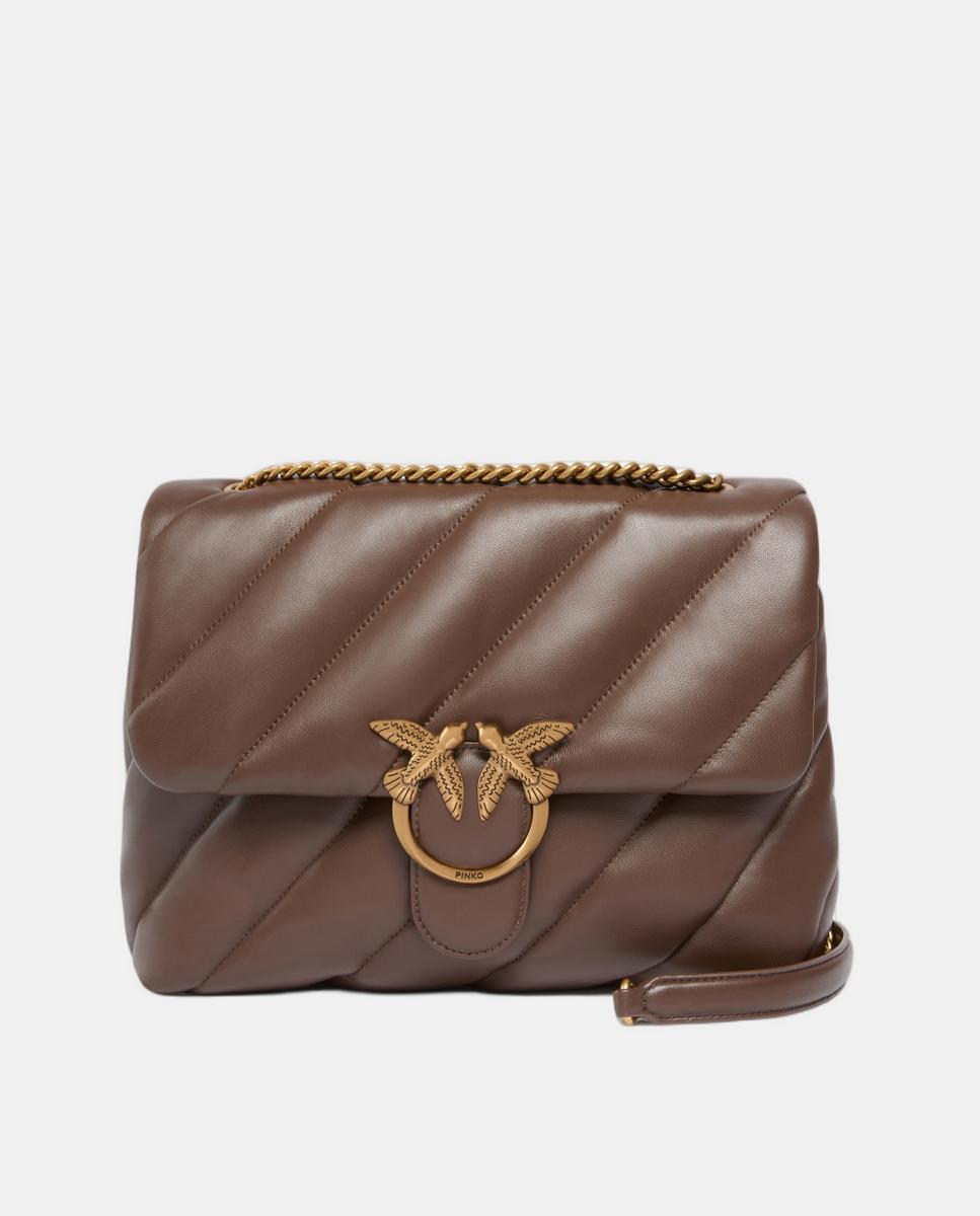 Mala Puff Acolchoada Grande Castanho-1