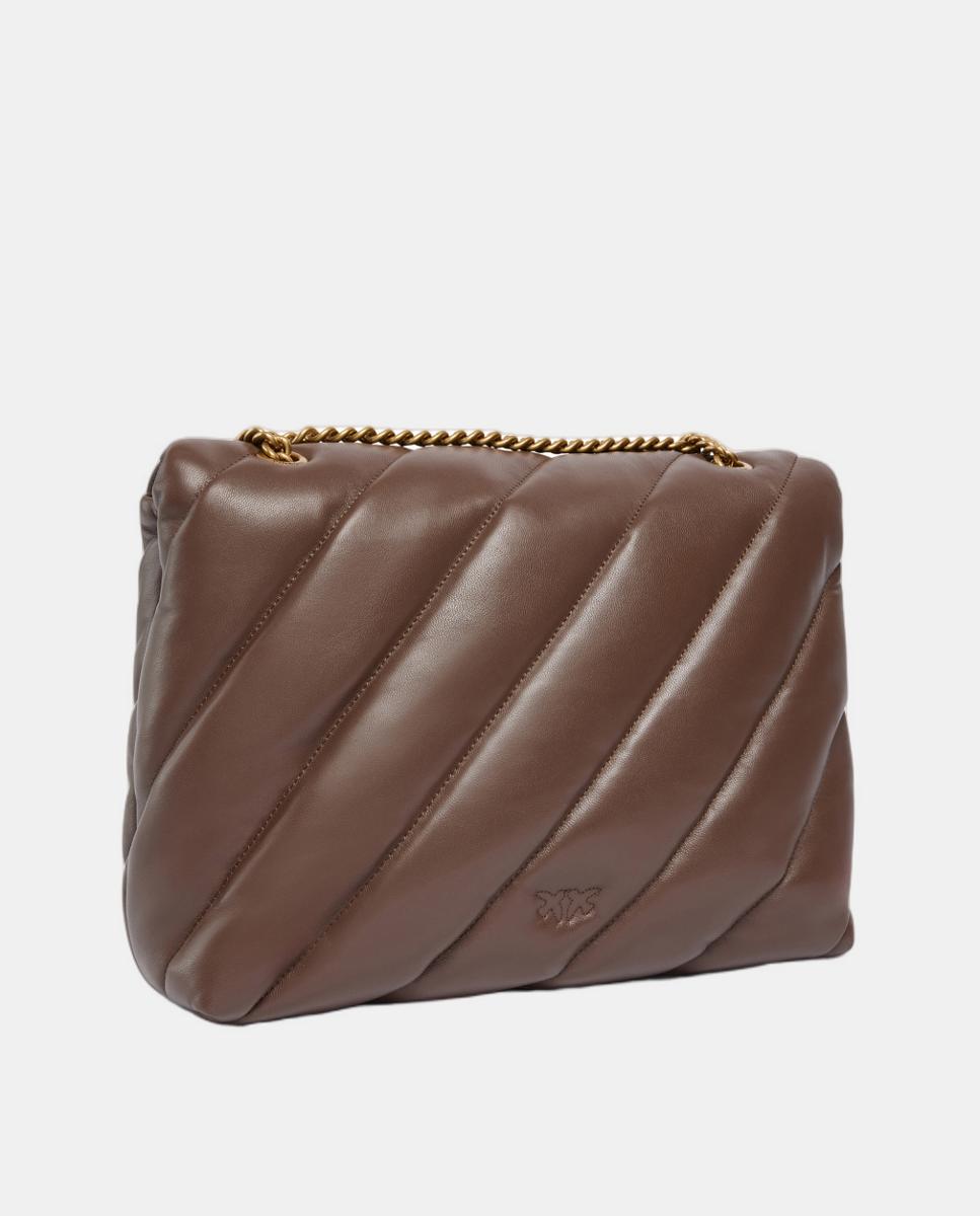 Mala Puff Acolchoada Grande Castanho-2