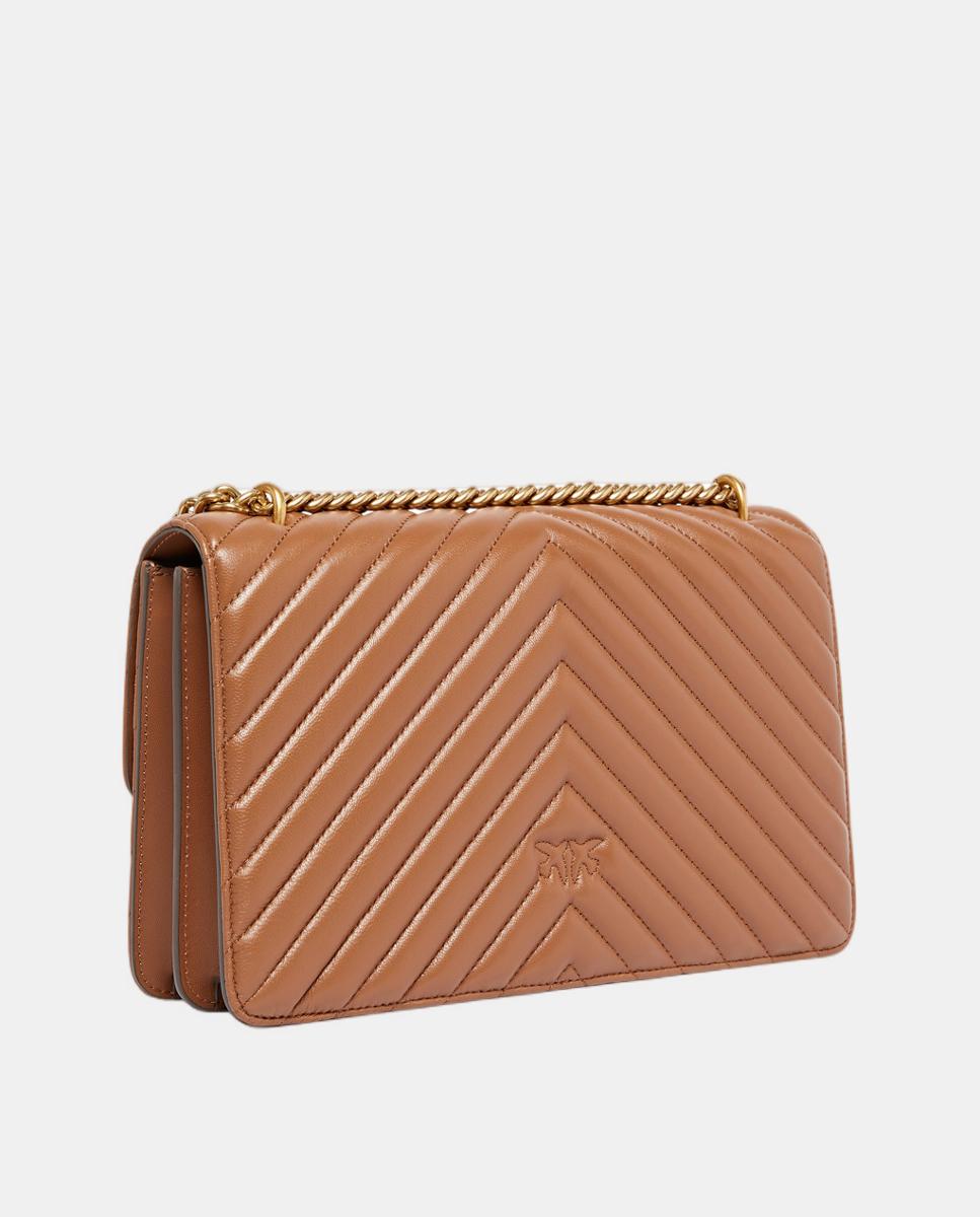 Mala Clássica Chevron Castanho-2