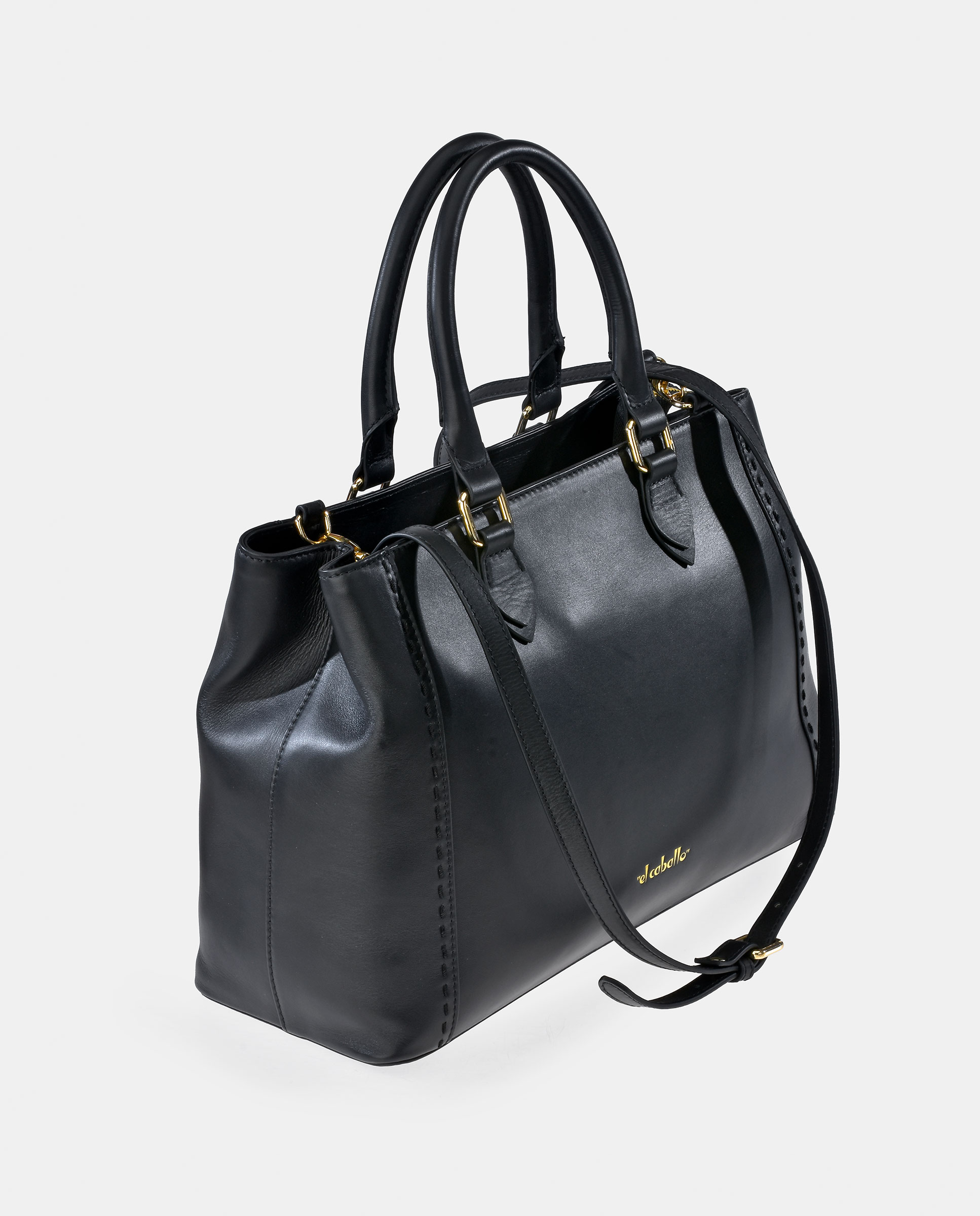 Mala Carryall em Pele Tipo Napa Preto-2