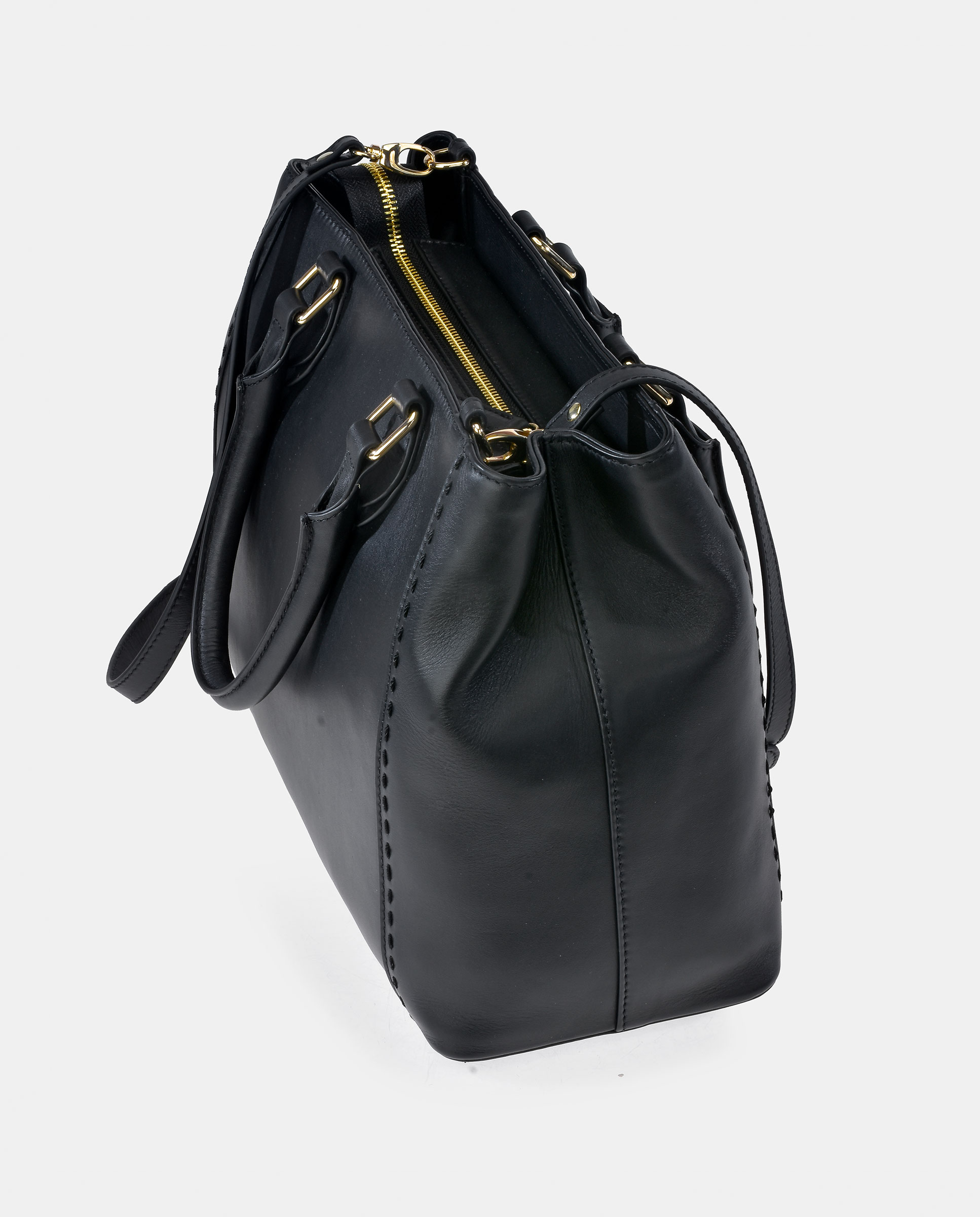 Mala Carryall em Pele Tipo Napa Preto-3