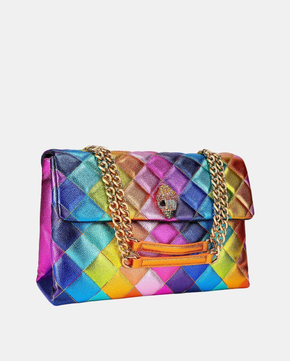 Mala a Tiracolo XXL Kensington em Pele Multicolor-2