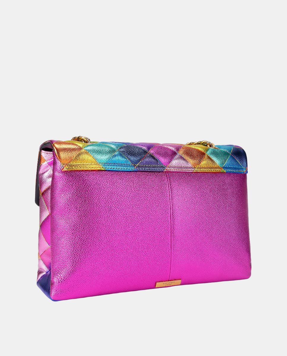 Mala a Tiracolo XXL Kensington em Pele Multicolor-3