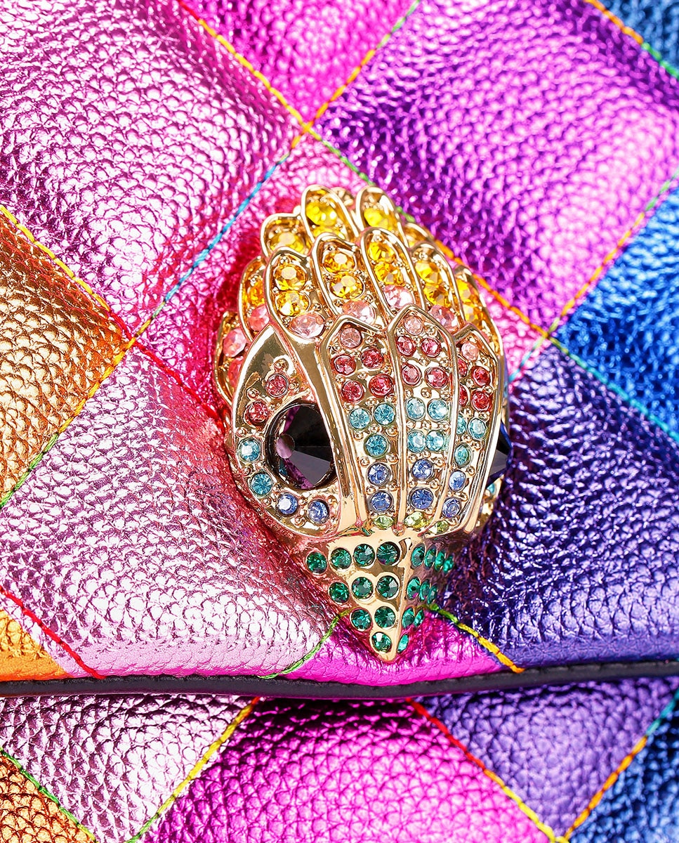 Mala a Tiracolo XXL Kensington em Pele Multicolor-4