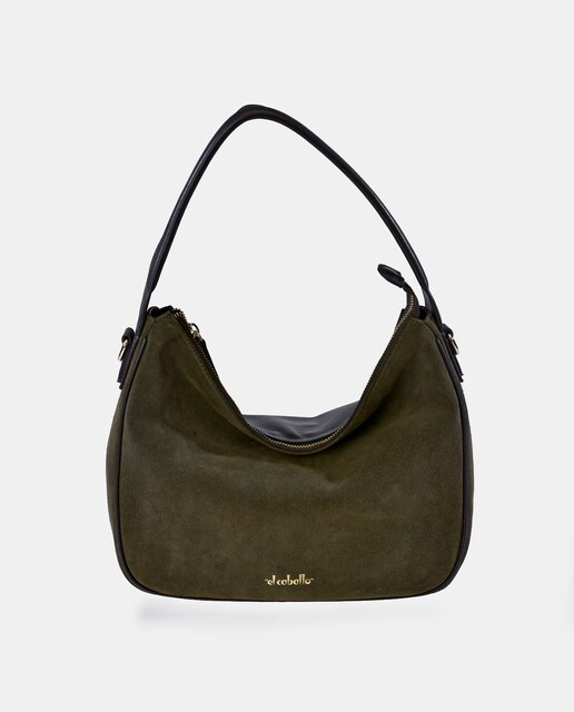 Imagen 0 de Bolso Hombro realizado en Serraje y Piel Napa