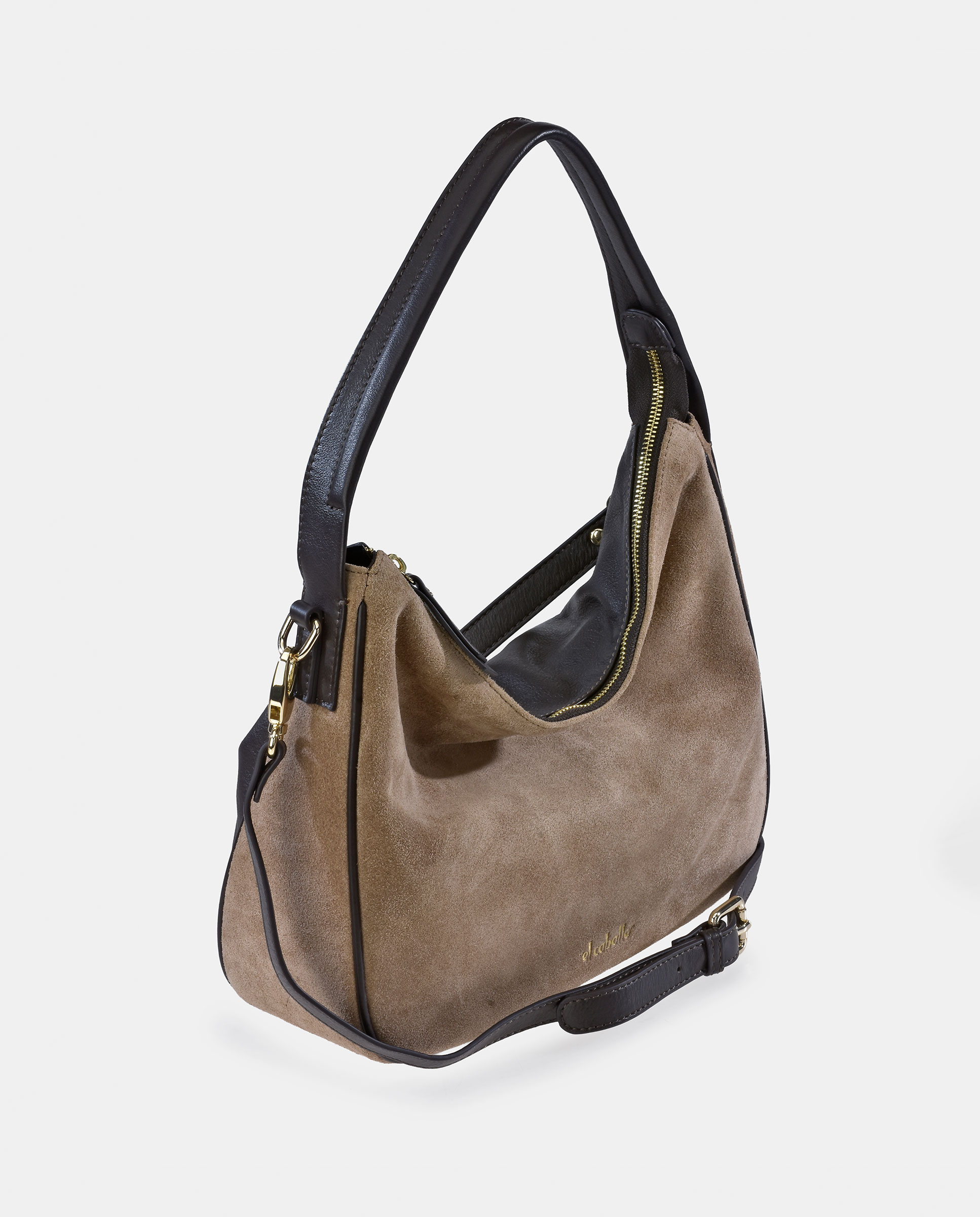 Bolso Hombro realizado en Serraje y Piel Napa - El Caballo - Topo Topo-2