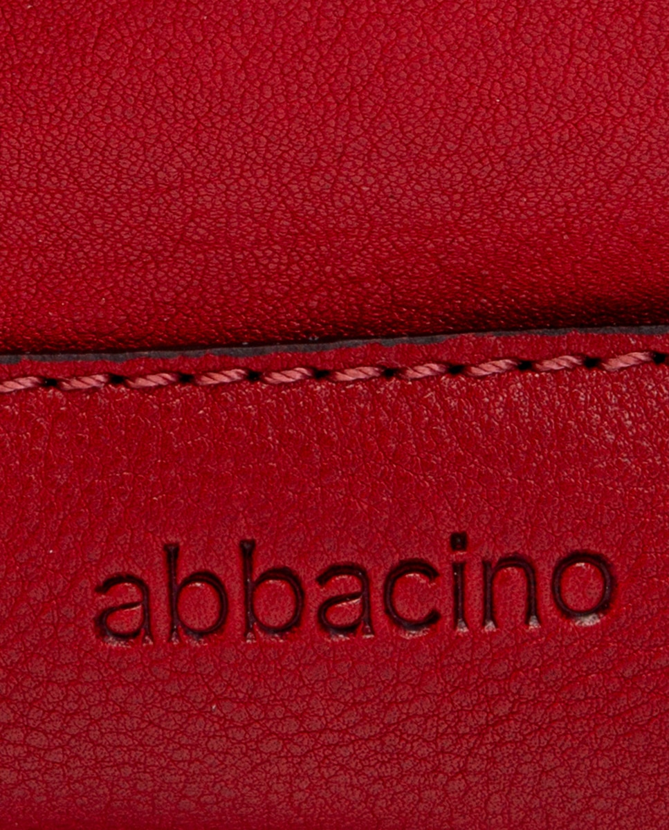 Mala de Ombro em Pele com Alça Entrançada Vermelho-5