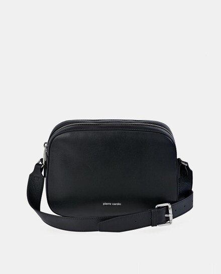 Bolso crossbody Pierre Cardin con bandolera ancha en piel · Pierre