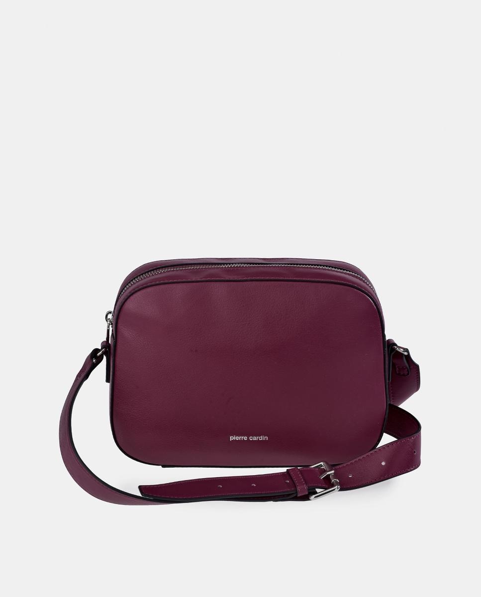 Imagem 0 de Mala Crossbody em Pele com Alça de Tiracolo Larga
