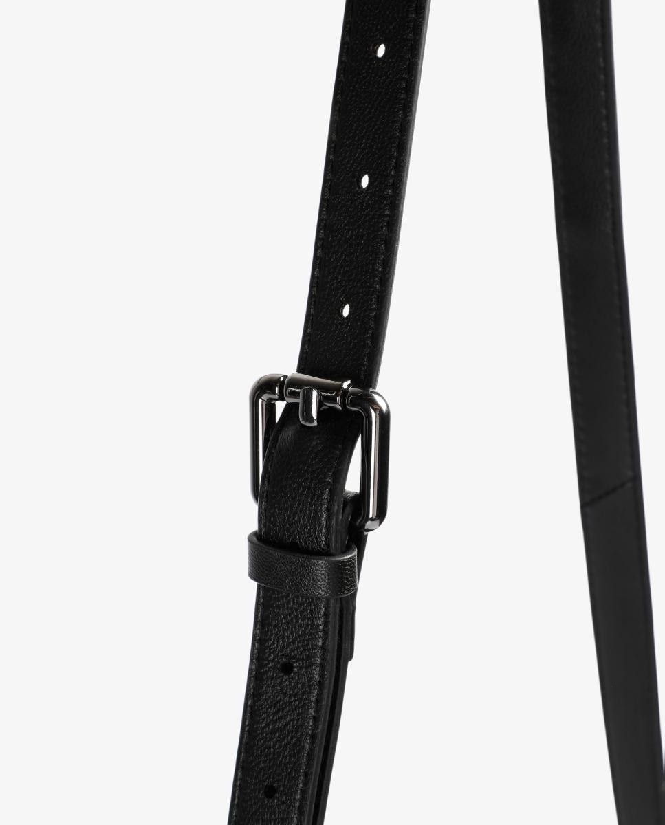 Mala de Ombro em Pele Preto-9