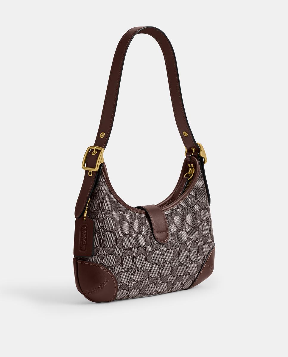 Mala de Ombro Hamptons Hobo Castanho-2