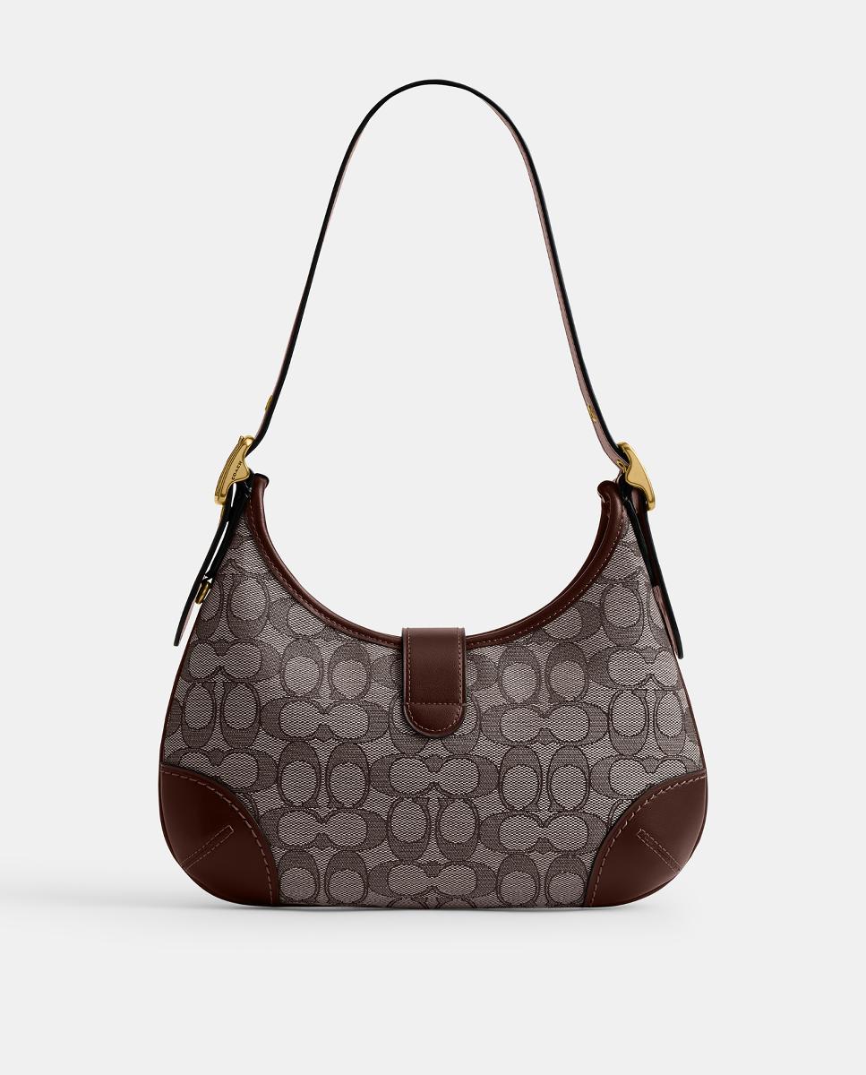 Mala de Ombro Hamptons Hobo Castanho-3