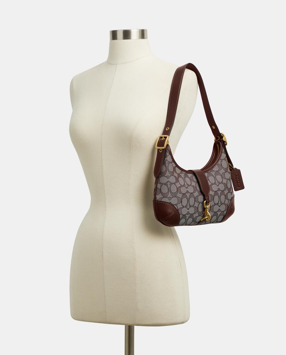 Mala de Ombro Hamptons Hobo Castanho-5
