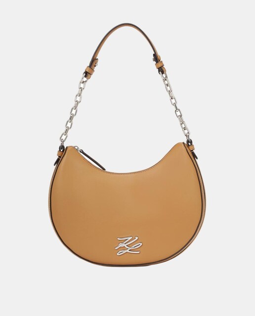 Imagem 0 de Mala de Ombro Meia-Lua de Pele