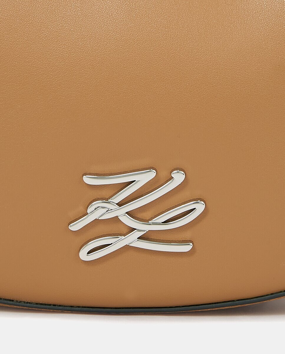 Bolso de hombro media luna en piel · Karl Lagerfeld · El Corte Inglés