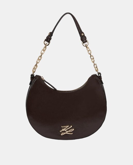 Imagem 0 de Mala de Ombro Meia-Lua de Pele