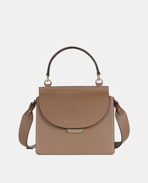 Imagem 0 de Mala de Mão em Pele Lisa com Aba