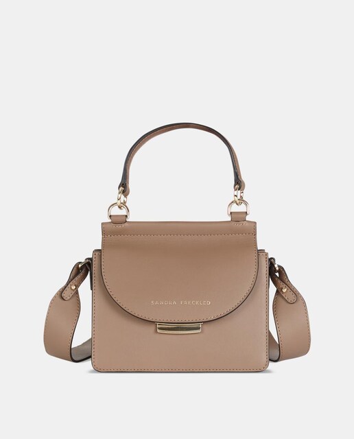 Imagem 0 de Mala a Tiracolo Mini em Pele com Detalhe da Marca