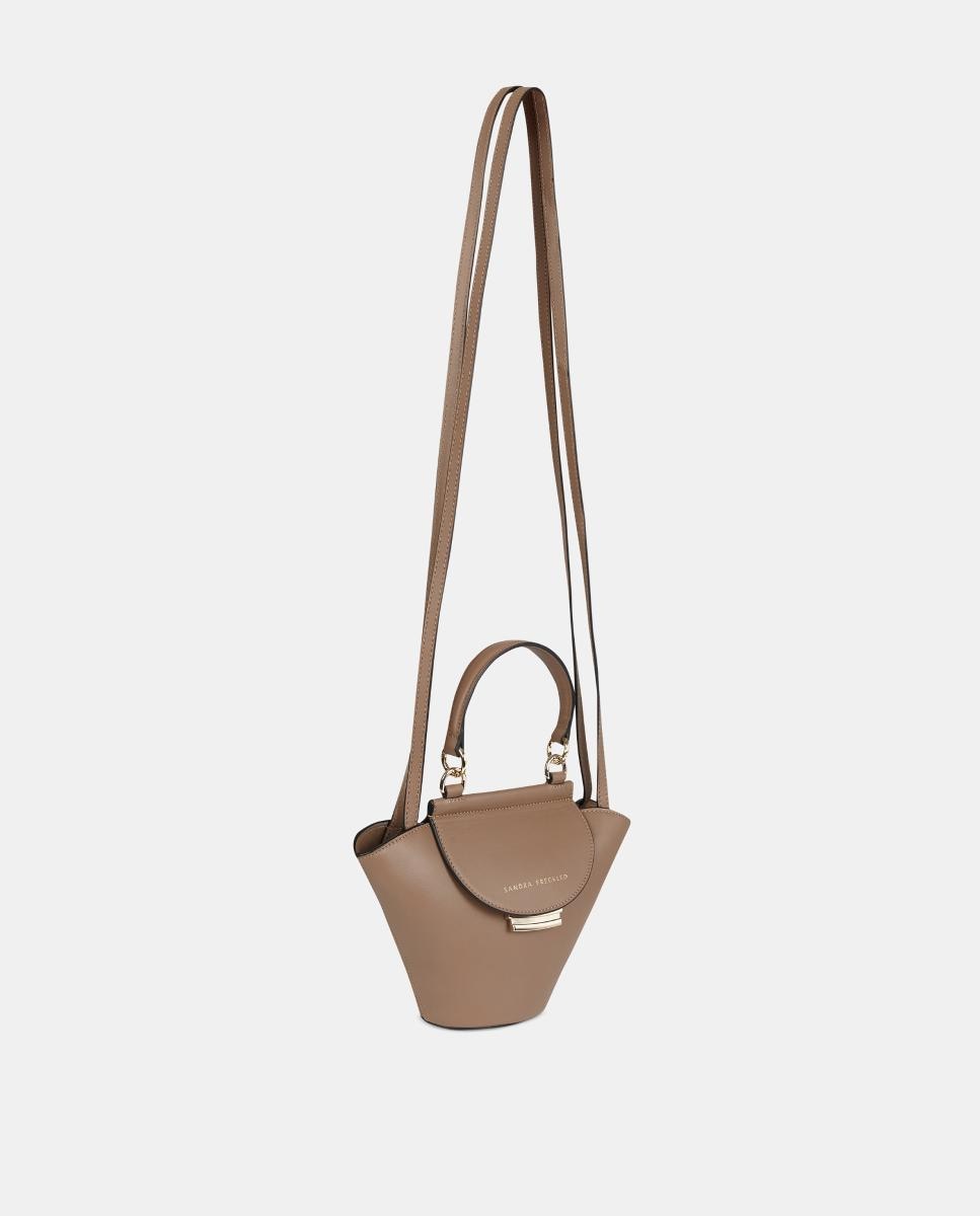 Imagen 2 de Bolso de hombro en piel - Sandra Freckled - Topo Topo