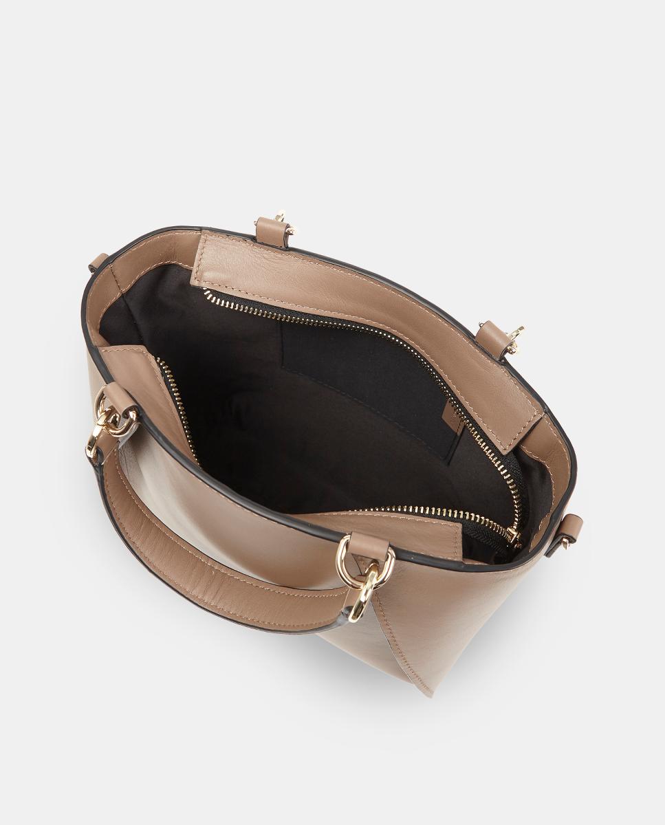 Bolso de mano en piel lisa - Sandra Freckled - Topo Topo-3