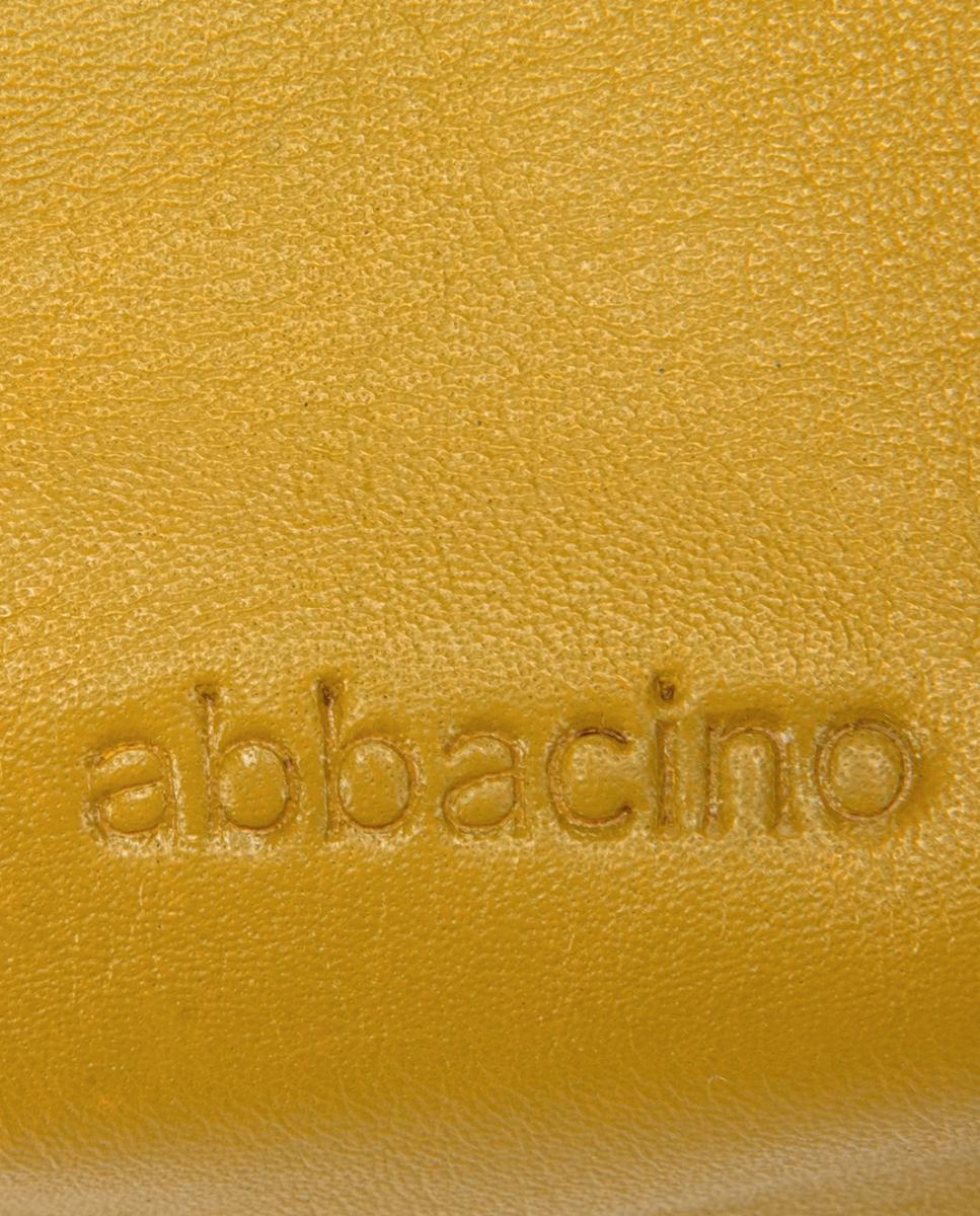 Mala a Tiracolo em Pele e Croute com Aba Amarelo-6