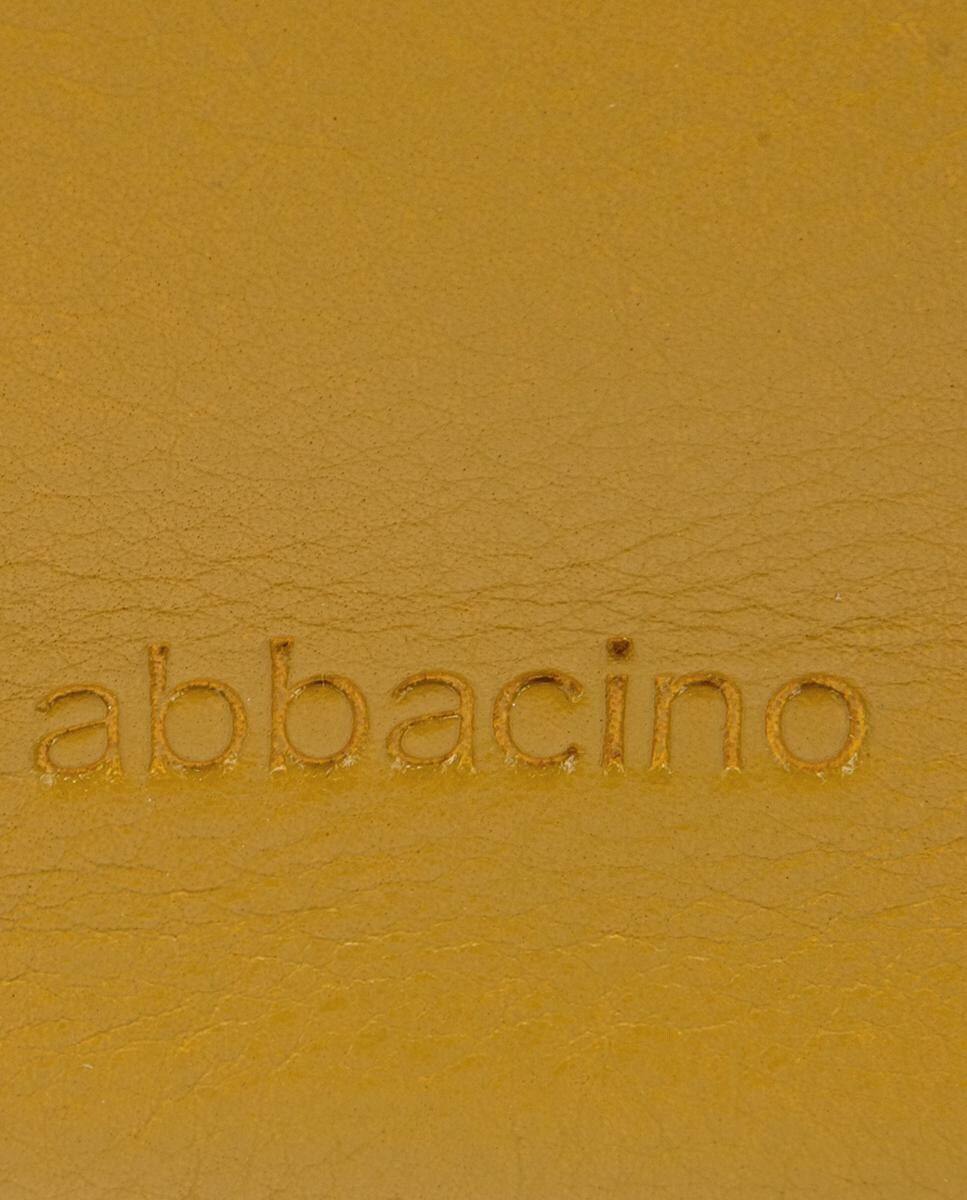 Mala a Tiracolo em Pele e Croute Combinadas Amarelo-5