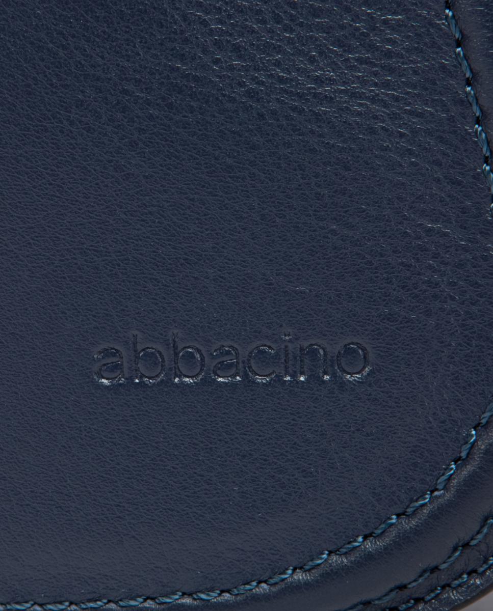 Bandolera en piel con solapa - Abbacino - Azul Azul-7