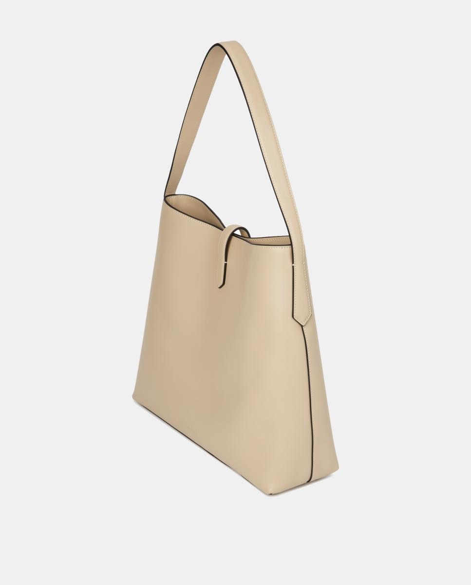 Mala Hobo em Pele K/Autograph Bege-3