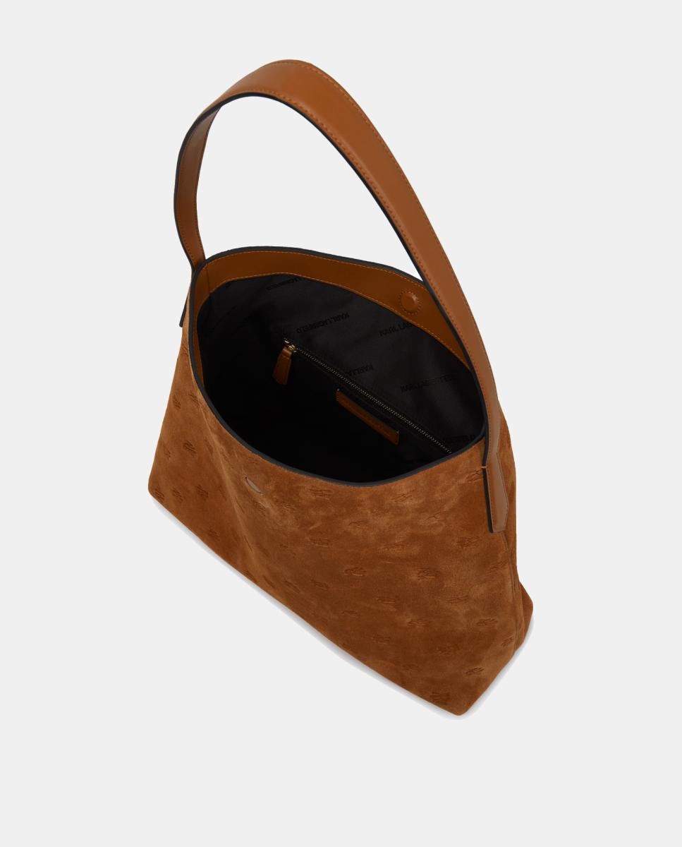 Mala Hobo em Croute K/Autogrph Castanho-escuro-4