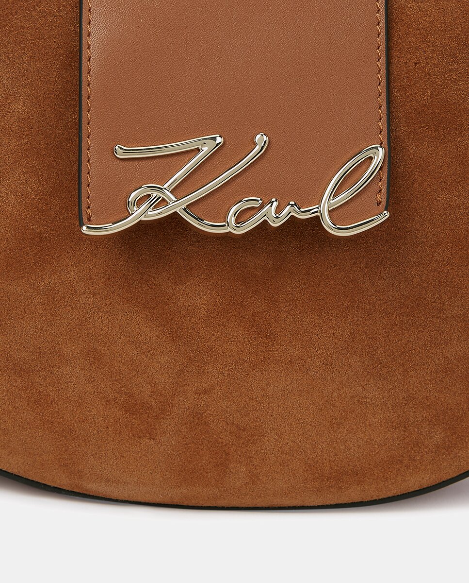 Mala Meia-Lua K/Signature Castanho-escuro-5