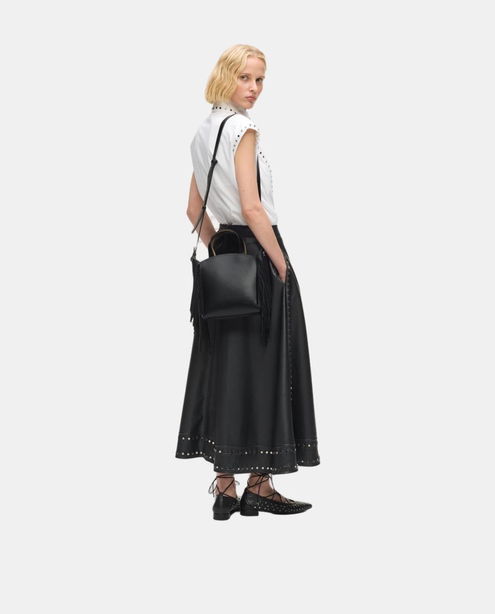 Tote de piel con flecos k/circle - Karl Lagerfeld - Negro Negro-2